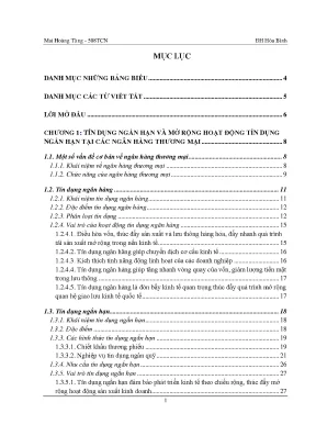 Giải pháp nâng cao chất lượng tín dụng ngắn hạn tại pgd lê lợi thuộc chi nhánh nhnnptnt sơn tây