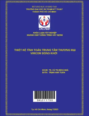 Thiết kế tính toán trung tâm thương mại vincom đồng khởi