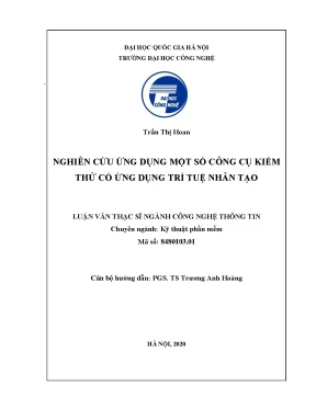 Nghiên cứu ứng dụng một số công cụ kiểm thử có ứng dụng trí tuệ nhân tạo