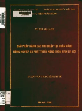 Giải pháp nâng cao thu nhập tại ngân hàng nông nghiệp và phát triển nông thôn nam hà nội