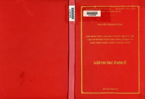 Giải pháp nâng cao chất lượng dịch vụ thẻ tại chi nhánh ngân hàng nông nghiệp và phát triển nông thôn tỉnh bắc ninh