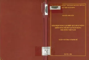 Giải pháp nâng cao hiệu quả hoạt động kiểm toán nội bộ tại ngân hàng nhà nước việt nam