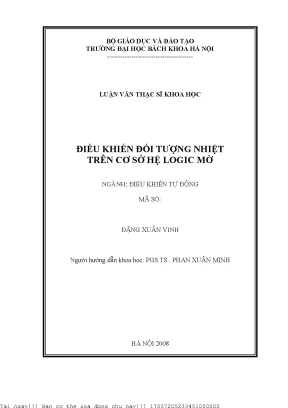 Điều khiển đối tượng nhiệt trên ơ sở hệ logi mờ