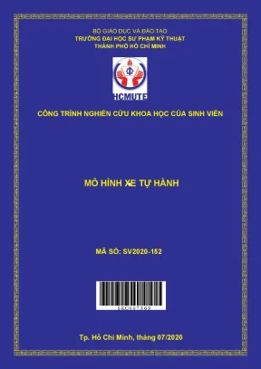 Đề tài mô hình xe tự hành
