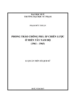 Phong trào chống phá ấp chiến lược ở miền tây nam bộ 1961 1965