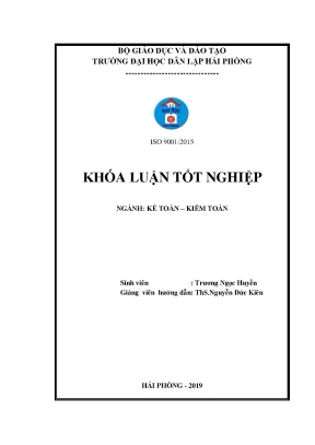 Luận văn tốt nghiệp hoàn thiện công tác kế toán doanh thu chi phí và xác định kết quả kinh doanh tại công ty tnhh công nghiệp nặng doosan hải phòng việt nam