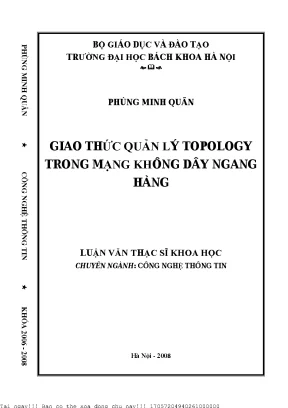 Giao thứ quản lý topology trong mạng không dây ngang hàng