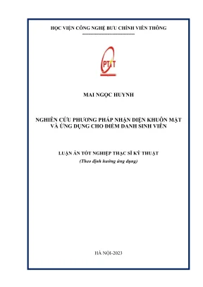 Nghiên cứu phương pháp nhận diện khuôn mặt và ứng dụng cho điểm danh sinh viên