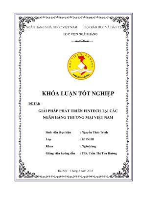 Giải pháp phát triển fintech tại các ngân hàng thương mại việt nam
