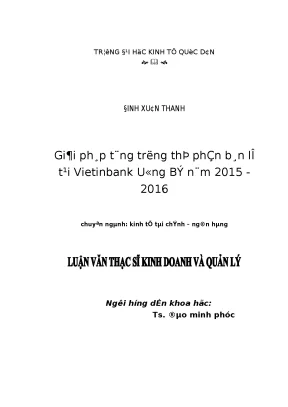 Giải pháp tăng trưởng thị phần bán lẻ tại vietinbank uông bí năm 2015 2016