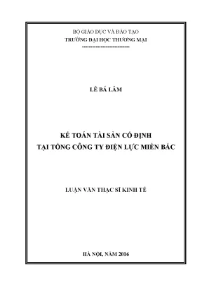 Kế toán tài sản cố định tại tổng công ty điện lực miền bắc