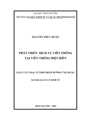 Phát triển dịch vụ viễn thông tại viễn thông điện biên