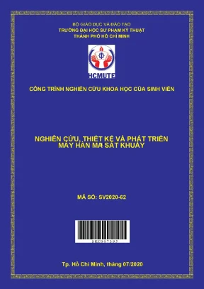 Đề tài nghiên cứu thiết kế và phát triển máy hàn ma sát khuấy