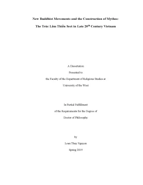 New buddhist movements and the construction of mythos the trúc lâm thiền sect in late 20 th century vietnam