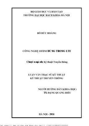Công nghệ ofdm dùng trong lte
