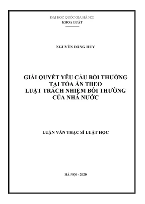 Giải quyết yêu cầu bồi thường tại tòa án theo luật trách nhiệm bồi thường của nhà nước