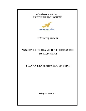 Nâng cao hiệu quả mô hình học máy cho dữ liệu y sinh