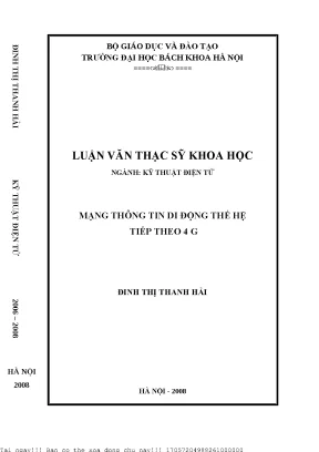 Mạng thông tin di động thế hệ tiếp theo 4g