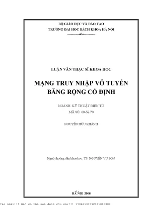 Mạng truy nhập vô tuyến băng rộng ố định