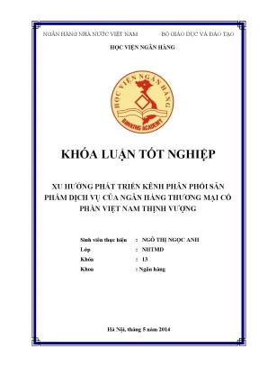 Xu hướng phát triển kênh phân phối sản phẩm dịch vụ của ngân hàng thương mại cổ phần việt nam thịnh vượng
