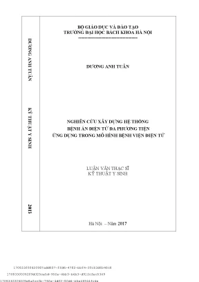 Nghiên ứu xây dựng hệ thống bệnh án biện tử đa phương tiện ứng dụng trong mô hình bệnh viện điện tử