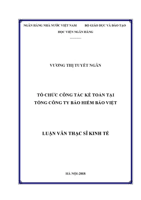 Tổ chức công tác kế toán tại tổng công ty bảo hiểm bảo việt