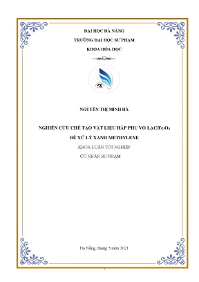 Nghiên cứu chế tạo vật liệu hấp phụ vỏ lạc fe3o4 để xử lý xanh methylene