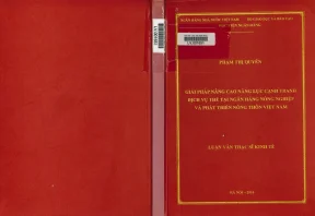 Giải pháp nâng cao năng lực cạnh tranh dịch vụ thẻ tại ngân hàng nông nghiệp và phát triển nông thôn việt nam