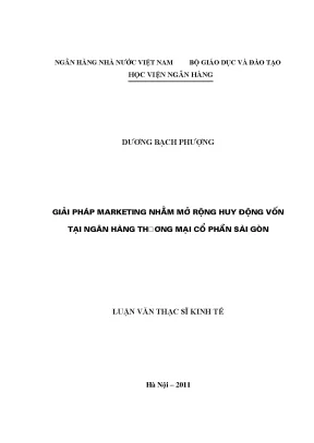 Giải pháp marketing nhằm mở rộng huy động vốn tại ngân hàng thương mại cổ phần sài gòn