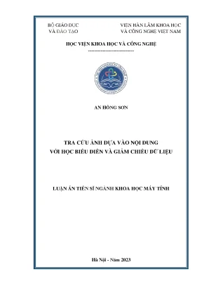 Tra cứu ảnh dựa vào nội dung với học biểu diễn và giảm chiều dữ liệu