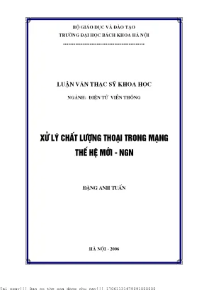 Xử lý hất lượng thoại trong mạng thế hệ mới ngn