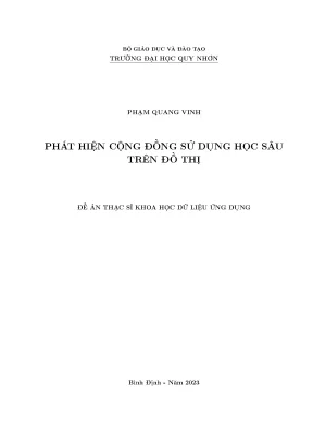 Phát hiện cộng đồng sử dụng học sâu trên đồ thị