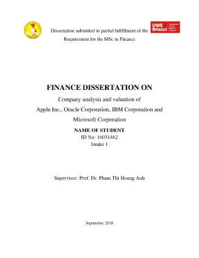 Company analysis and valuation of apple inc oracle corporation ibm corporation and microsoft corporation masters thesis