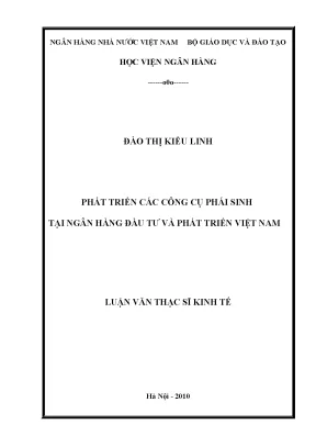 Phát triển các công cụ phái sinh tại ngân hàng đầu tư và phát triển việt nam