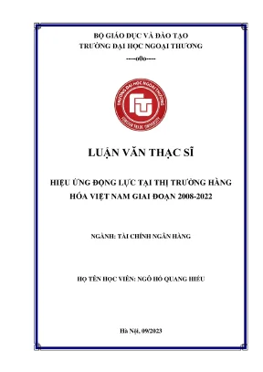 Hiệu ứng động lực tại thị trường hàng hóa việt nam giai đoạn 2008 2022