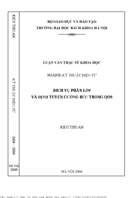 Dịh vụ phân lớp và định tuyến ưỡng bứ trong qos