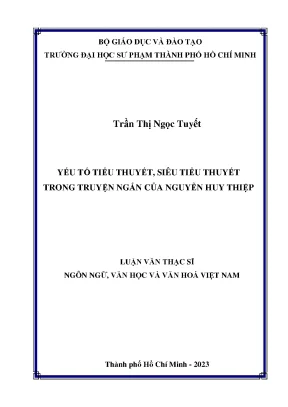 Yếu tố tiểu thuyết siêu tiểu thuyết trong truyện ngắn
