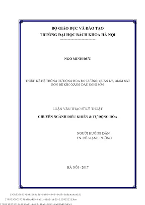 Thiết kế hệ thống tự động hóa đo lường quản lý giám sát bồn bể kho xăng dầu nghi sơn