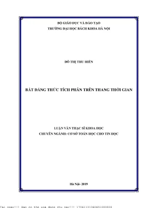 Bất đẳng thứ tíh phân trên thang thời gian