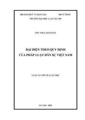 Đại diện theo quy định của pháp luật dân sự việt nam
