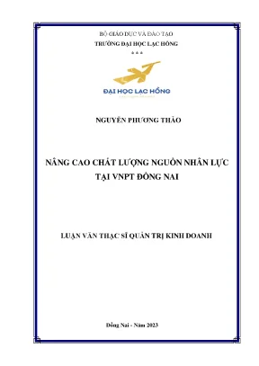Nâng cao chất lượng nguồn nhân lực tại vnpt đồng nai