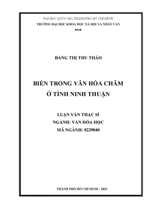 Biển trong văn hoá chăm ở tỉnh ninh thuận