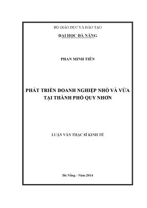 Phát triển doanh nghiệp nhỏ và vừa tại thành phố quy nhơn