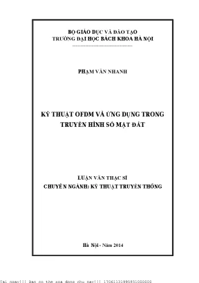 Kỹ thuật ofdm và ứng dụng trong truyền hình số mặt đất