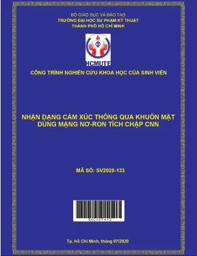 Đề tài nhận dạng cảm xúc thông qua khuôn mặt dùng mạng nơ ron tích chập cnn