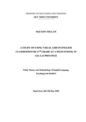 A study on using visual aids in english classroom for 11th grade at a high school in gia lai province