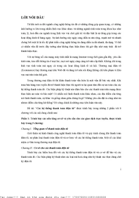 Cá hệ thống thanh toán điện tử