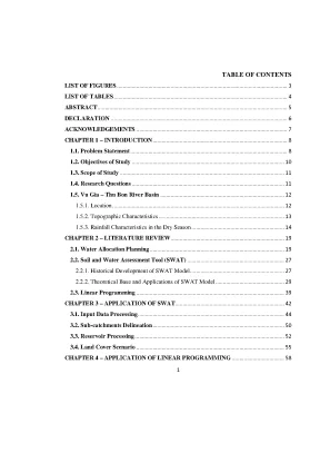 Luận văn thạc sĩ study on water allocation in river basin a case study of vu gia thu bon river basin