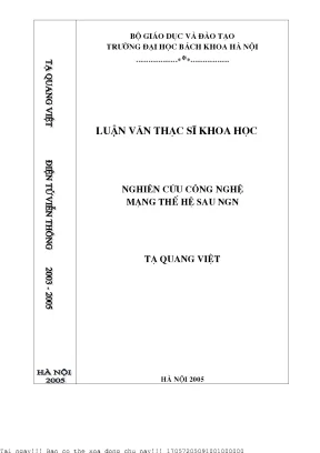 Nghiên ứu công nghệ mạng thế hệ sau ngn