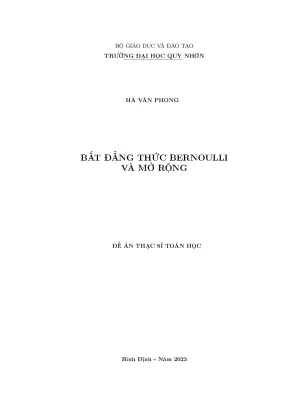 Bất đẳng thức bernoulli và mở rộng